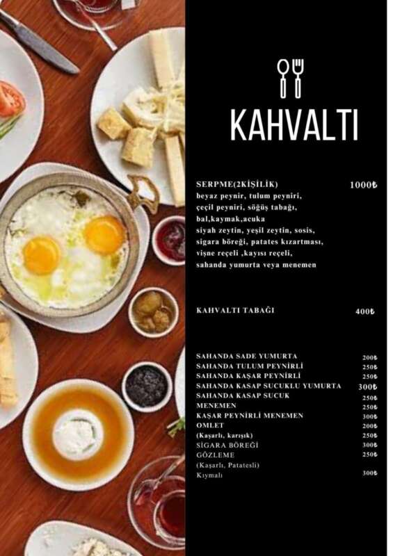 Dak Restaurant Menü